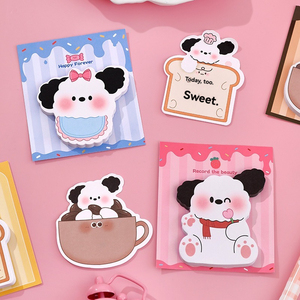 Sevimli Tasarımlı Kendinden Yapışkanlı Köpek Karikatürlü Ofis Mesaj Etiketi Çıkarılabilir Yapışkan Not Kağıdı Öğrenci Öğrenme Malzemeleri için - Product Image 3