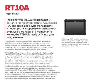 แท็บเล็ตทนทาน RT10W - ระบบปฏิบัติการวินโดวส์ แบรนด์ใหม่และของแท้ในสต็อก - Product Image 1