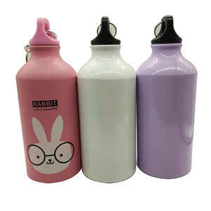 Bouteille d'eau sportive en aluminium monocouche 500ml-1000ml légère avec impression sérigraphique pour le cyclisme en plein air - Product Image 4