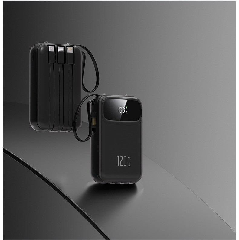 Noir élégant - Recharge ultra-rapide, vraiment !