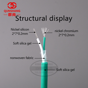K型シリカゲル熱電対ワイヤー特殊温度感知ワイヤー防水コード2 * 24AWG - Product Image 2