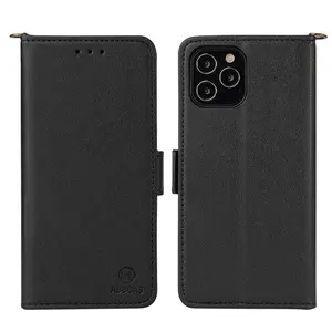 Factory Price Professional Manufacture Durable Using Pvc Copper Black Luxury Leather Phone Case