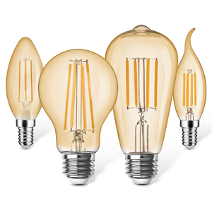En stock, <span class=keywords><strong>ampoules</strong></span> LED ST64 E27, prix bas, ambre clair, 6W, 630lm, 2700K, <span class=keywords><strong>ampoules</strong></span> LED sans scintillement pour la maison - Product Image 4