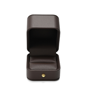 Cajas de Joyería de Lujo al por Mayor de Fábrica FANXI, Caja para Anillos, Cajas de Embalaje de Joyería Marrones para Pequeñas Empresas - Product Image 3