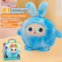 Peluche robot IA multilingue Chat GPT, type ours, 25 cm, dynamique, avec technologie USB, rembourrage en coton PP lavable, pour anniversaire