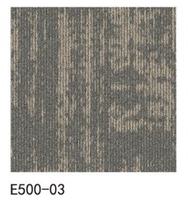 Dalles de moquette modulaires 50x50cm, dos PVC, boucle PET, insonorisantes, pour entrepreneurs, bureaux, grands projets