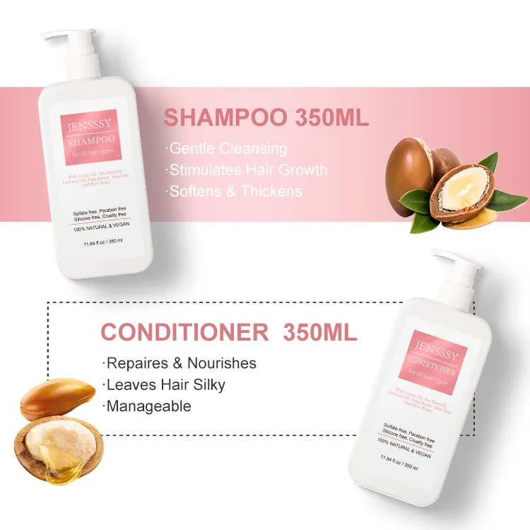 Best Professional Customized Natural Hair Growth Biotin Sulfate Free Shampoo And Conditioner Private Label For Hair Care Sets