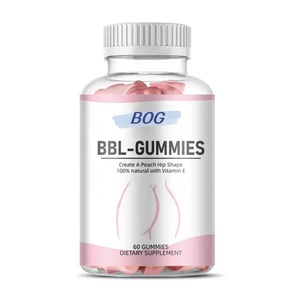 Complément alimentaire pour femmes : Gommes BBL pour l'amélioration des fessiers, saveur fruitée, soutien immunitaire, gestion de l'énergie, stimulation des fessiers, silhouette galbée - Product Image 1