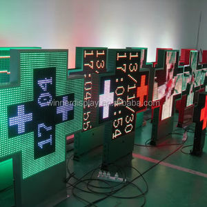 P25 Animation Pharmacie led croix <span class=keywords><strong>de</strong></span> pharmacie Croissants Pharmacie LED Enseigne pharmacie croix led affichage extérieur - Product Image 1