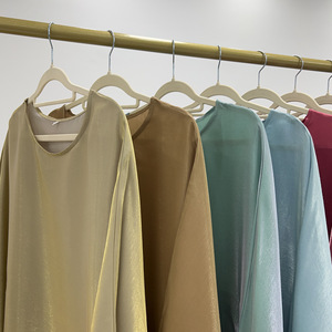 Vestido Kaftan Abaya con Mangas Murciélago Brillantes, Estilo Nuevo, Venta Directa de Fábrica Habib, para Mujeres Musulmanas, Talla Grande, Colección de Verano - Product Image 6