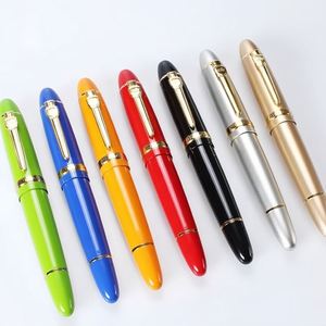 Stylo Calligraphique Métallique Robuste à Corps Épais avec Encre Bleue/Noire pour Signature, Écriture Artistique, Utilisation au Bureau et à l'École - Product Image 1