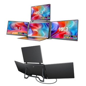 จอภาพพกพาแบบ Quad ขนาด 15.3 นิ้ว รุ่น S980 ขายตรงจากโรงงาน ราคาพิเศษ หน้าจอกว้าง 16:10 สีเทาเข้ม วัสดุโลหะ น้ำหนัก 2.6 กก. พกพาสะดวก - Product Image 1