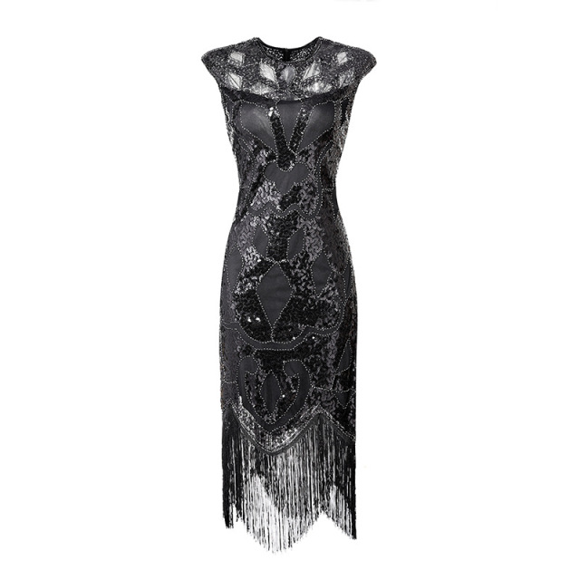 white christmas dresses Zapaka Women's Gold Gatsby Glitter Fringe 1920s Party Flapper Dress, M