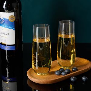 Bicchieri da Champagne in plastica cristallina infrangibile riciclabile senza stelo infrangibili da 9 once - Product Image 4