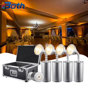 ไฟพินสปอต LED พกพา 10W ใช้แบตเตอรี่ แสงสีขาวโทนเย็น/โทนอุ่น สำหรับงานปาร์ตี้ คลับ - Product Image 1