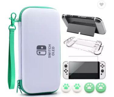 White + green
