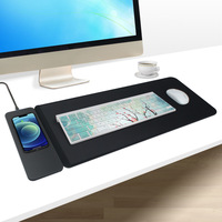 Lylong alas Mouse ukuran besar nirkabel, alas pengisi daya nirkabel dapat dilepas untuk ponsel Android dan Apple dengan logo 15W