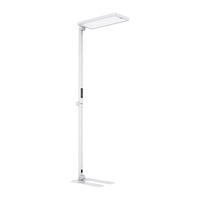 Lampe de sol moderne pliable en aluminium 80W à détection de lumière