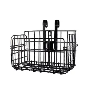 New bicycle mountain bike folding basket direct sales front and rear hanging thickened side trailer basket