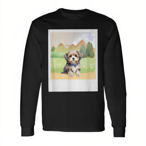 Camiseta de manga larga con diseño de perro Havanese de Aquarelle, el mejor amigo del hombre - Product Image 2