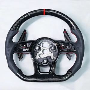 <span class=keywords><strong>Volante</strong></span> de Fibra de Carbono con Palanca de Cambio para <span class=keywords><strong>Audi</strong></span> <span class=keywords><strong>A4</strong></span> S4 A5 S5 B9 2017-2019 - Product Image 1