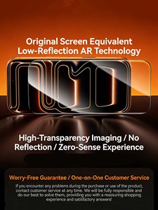 Protector de Pantalla de Vidrio Templado HD con Pegamento Completo Anti-Reflejante Benks AR para iPhone Serie 13-17, Película de Cobertura Total con Dureza 9H - Product Image 3