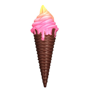 Juguete de Hielo de Recuperación Lenta con Impresión a Color, Decoración Realista de Hielo Grande de 29 cm - Product Image 3