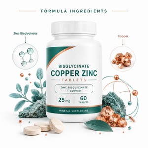 Complexe de zinc chélaté à haute absorption 25 mg, complément alimentaire, comprimés de picolinate et bisglycinate de cuivre, soutien immunitaire, 60/90, GMP, HACCP - Product Image 3