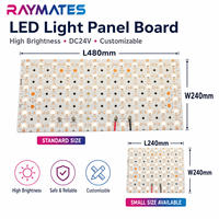 Feuille LED ultra-mince 242 LED découpable, 1 LED CRI90 4000K 6000K 6500K, PCB blanc flexible pour enseignes lumineuses et caissons lumineux