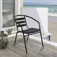 Vente en gros de chaises en aluminium pour l'extérieur chaise empilable chaise de plage