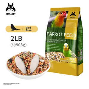 Groothandel Kwaliteit Huisdier Voedsel Natuurlijke Witte Gierst Deluxe Bird Feed Dark Wind, Tijger Huid, Pioen Papegaai Vogel Voedsel