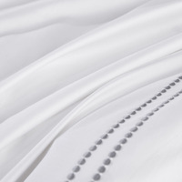 Couvre-lit matelassé de style nordique avec bord élastique en coton percale, décoration de literie d'hôtel
