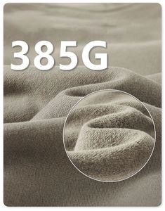 H5415 Custom Printing Embroidered 385 Grams Cotton Blends <b>Fleece</b> <b>Liner</b> Hoodies Women's Men's Hoodies - Product Image 4