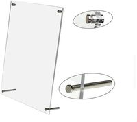 Cadre photo de bureau moderne en acrylique magnétique transparent avec cadre de support moins design pour la décoration de la maison et du bureau