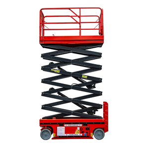 Самоходный ножничный подъемник SINO GTJZ 12м, рабочая платформа 8-16м, свинцово-кислотная батарея, грузоподъемность 100кг - Product Image 4