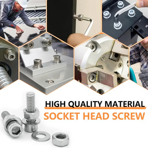 670Pcs Stainless Steel Socket Head <b>Cap</b> Screw Nut Set M3 M4 M5 M6 Hex <b>Bolts</b> With Flat Washers And Case - Product Image 4