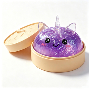 Nuevo Diseño Juguete Blandito de Unicornio con Purpurina, de Subida Lenta, Sensorial Antiestrés, con Forma de Bollo al Vapor, Regalo Novedoso - Product Image 5