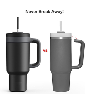 Nouvelle conception 2026 – Tasse à café isotherme en acier inoxydable de 40 oz <span class=keywords><strong>avec</strong></span> poignée et <span class=keywords><strong>paille</strong></span>, ouverture et fermeture à une pression - Product Image 3
