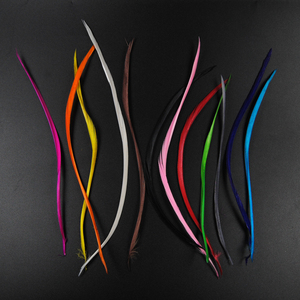 Material para Atar Moscas de Pesca, Cola de Ninfas Prince con Cuentas de Pluma de Ganso, Material para Atar Moscas de Piedra, <span class=keywords><strong>Negro</strong></span>, Blanco, Marrón, Rojo, Verde, Rojo Azul - Product Image 2