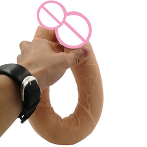 Heißer Verkauf Fabrikproduktion Realistischer Flexibler <span class=keywords><strong>18</strong></span> Zoll Großer Doppelendiger <span class=keywords><strong>Dildo</strong></span> für Frauen - Product Image 5