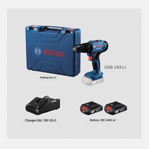 Perceuse électrique au lithium <span class=keywords><strong>GSB</strong></span> 183-LI/<span class=keywords><strong>GSB</strong></span> 185-LI avec moteur sans balais et système sans clé, fabriquée en Chine - Product Image 6