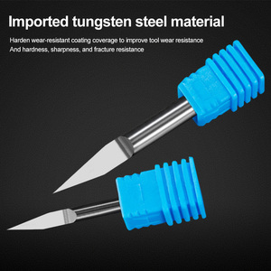 Brocas de enrutador de carburo de tungsteno V para madera Cnc herramienta de madera V bit <span class=keywords><strong>20</strong></span> ° - Product Image 3