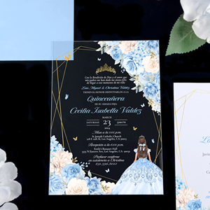 Tarjetas De Invitacin De 15 Aos Zapato De Cenicientatarjetas <span class=keywords><strong>Cenicienta</strong></span> 15 Años Invitaciones Para Quinceañera - Product Image 5