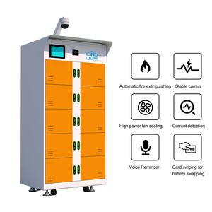 BMS 10 khe cắm xe đạp điện và Xe tay ga trạm trao đổi pin bằng cách hoạt động thuận tiện để sử <span class=keywords><strong>d</strong></span>ụng ngoài trời với tán mư<span class=keywords><strong>a</strong></span> và máy ảnh - Product Image 4