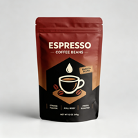 Premium Recyclebare Heat Coffee Beans Stand Pouch Medium Roast 100% Vers Gebrande Hele Bonen Herbruikbare Ziplock Zak