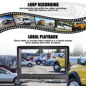Sistema DVR con Pantalla AHD de 9 Pulgadas <span class=keywords><strong>para</strong></span> Montacargas, Remolques, Camionetas y Automóviles, Kit de Cámara de Reversa con Visión de 360 Grados <span class=keywords><strong>para</strong></span> Monitor de Bebé, Espejo Retrovisor - Product Image 4