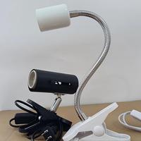 Support de lampe flexible à 360 degrés pour reptiles avec pince pour ampoules chauffantes UVA UVB, équipement d'éclairage pour terrarium et habitat