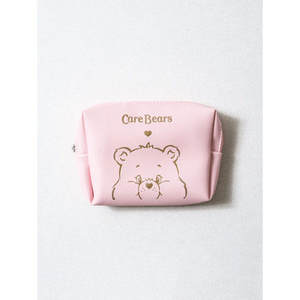 Sac à cosmétiques carré nu moyen pour soin rose avec design PMore - Product Image 1