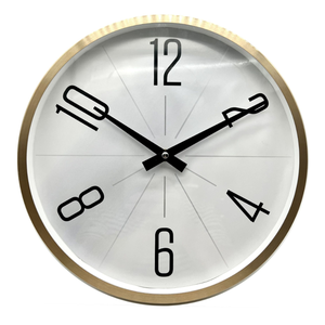 Horloge murale en métal aluminium de luxe Reida, nouvelle mode, directement de l'usine, personnalisable, moderne, simple, silencieuse, atomique, en verre trempé - Product Image 1