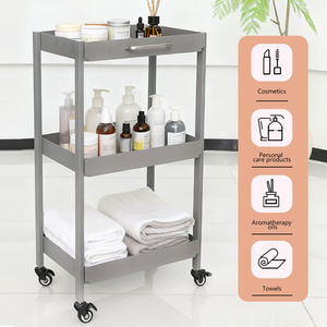 Modern Stainless Steel 3 Tier Salon Small <b>Tool</b> Car Luxury Barber Shop Furniture <b>Trolleys</b> for Beauty Salon with Wheels - Product Image 5